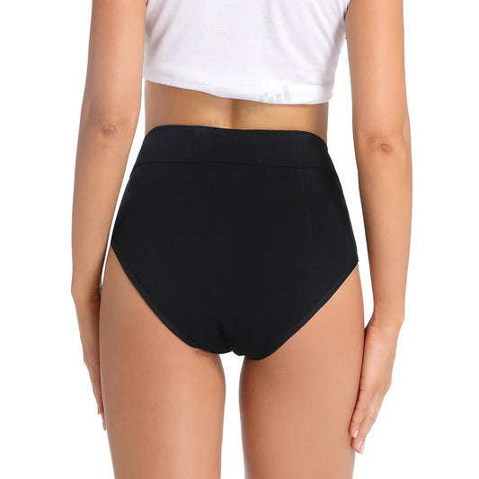 Culotte menstruelle en bambou à 4 couches très abondante pour femmes à flux fort, sous-vêtements menstruels de nuit, taille haute